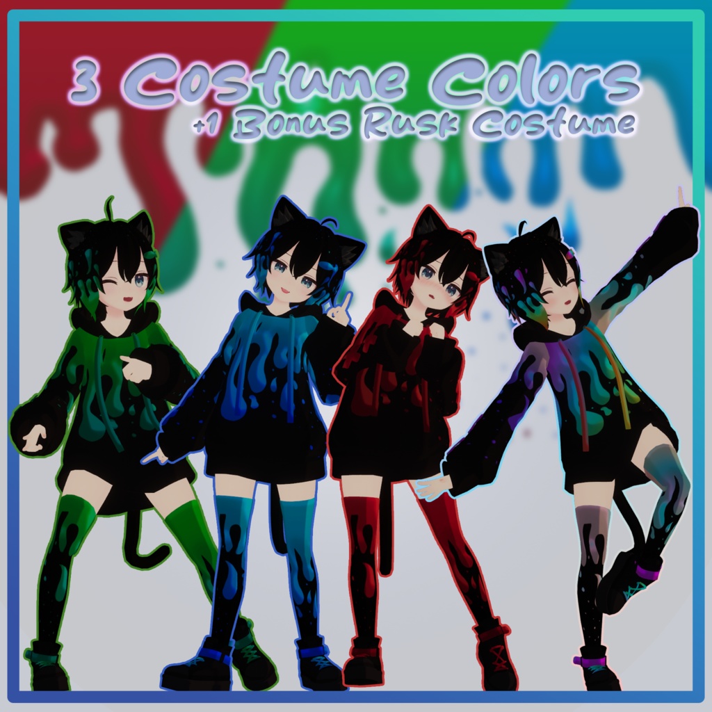 Acid Paint Textures | Acid Rusk ラスク | Costume (テクスチャ)