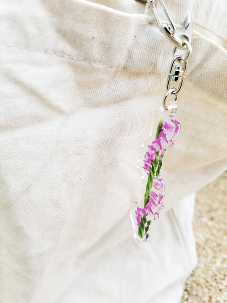 ネジバナのアクリルキーホルダー5cm