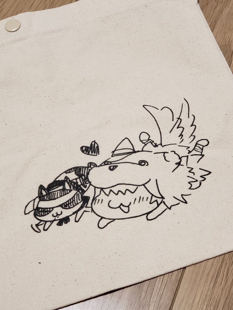 ちび寄生と小太郎のサコッシュ