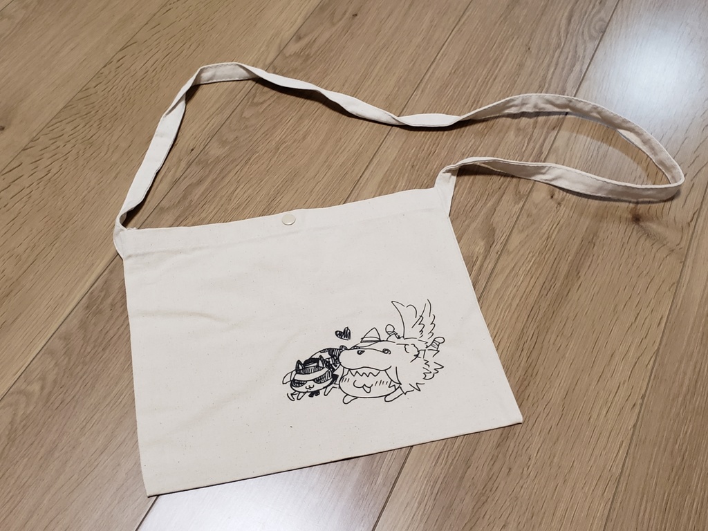 ちび寄生と小太郎のサコッシュ