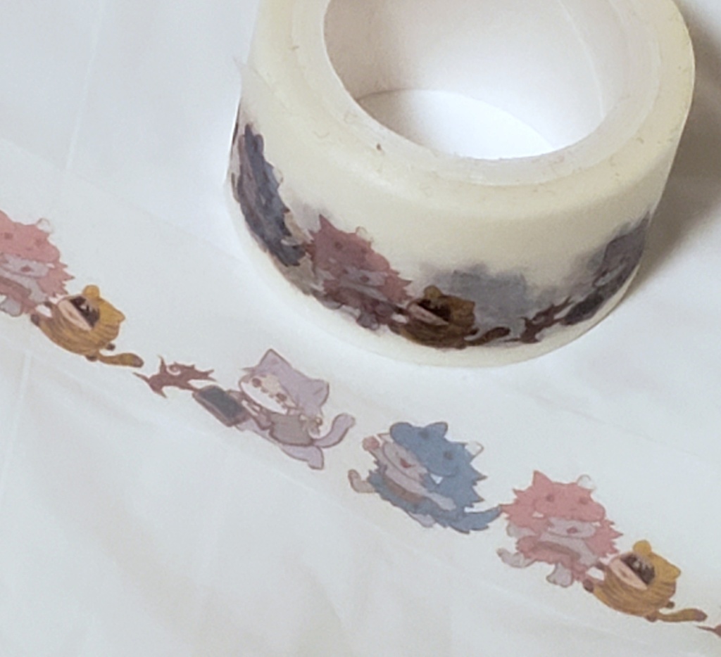 ちびけも大行進マスキングテープ