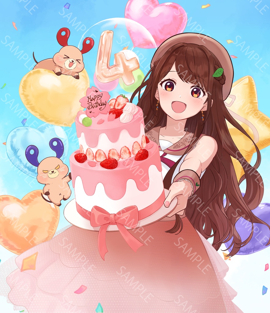 花野彩晴の生誕祭パーカー(ネイビー)【2025】