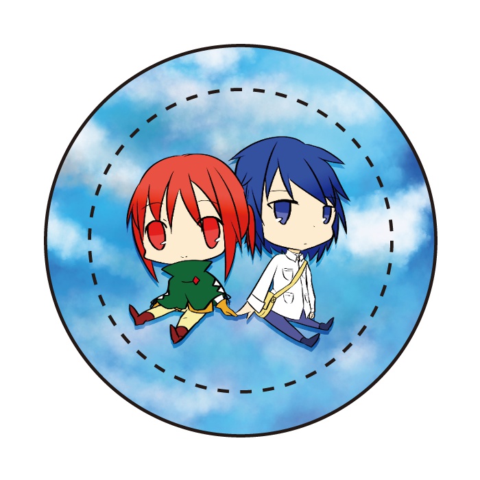 ルドヒマ缶バッジ(空想の果て)