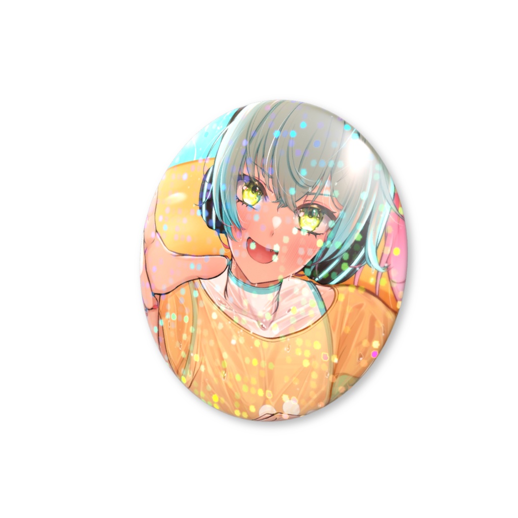 「ホログラム缶バッジ」水着グラフィ