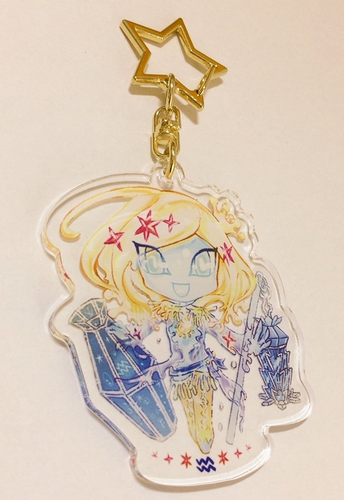 【黄道沿いで会いましょう。】水瓶座の精霊アクリルキーホルダー