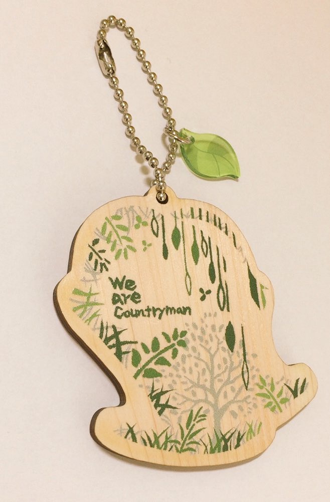 【君も今日から田舎組】ヤナギバ擬人化・ウッドキーホルダー