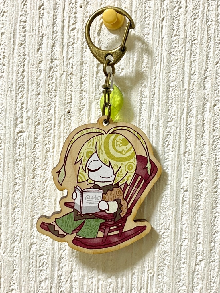 【君も今日から田舎組】ヤナギバ擬人化・ウッドキーホルダー