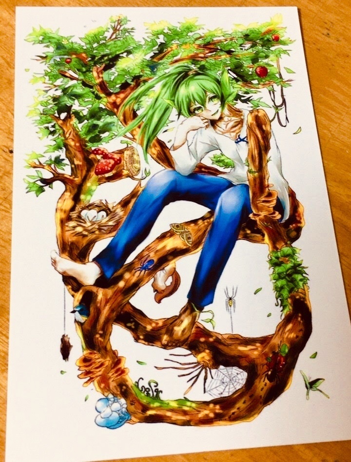 【ハビタブルエデン】森の精霊ポストカード