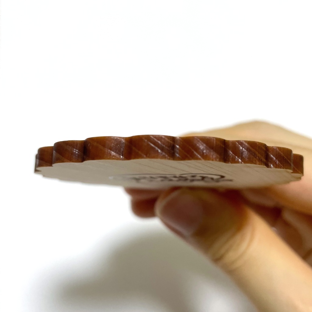 ビスケット風ウッドキーホルダー