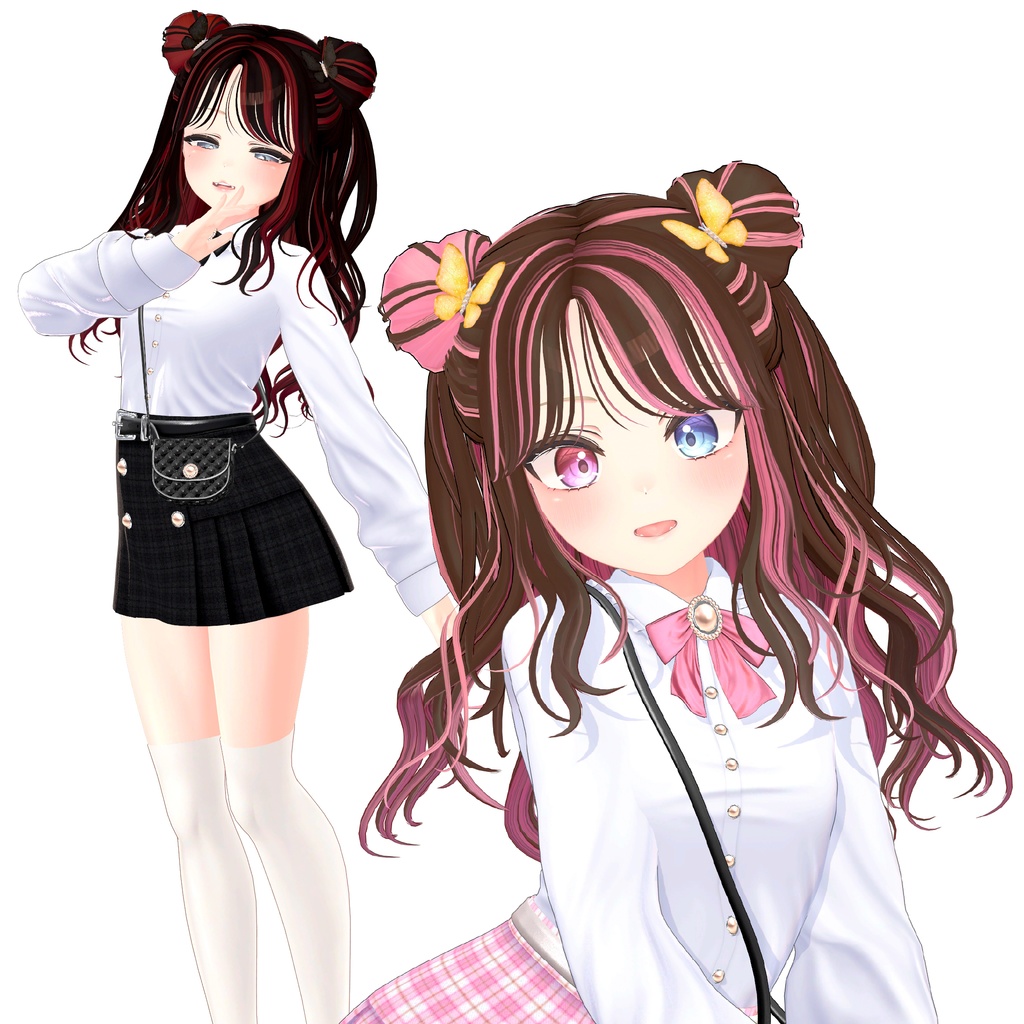 『DoublePopHalfUp』 K-Pop Idol Hair / Stage Hair Style