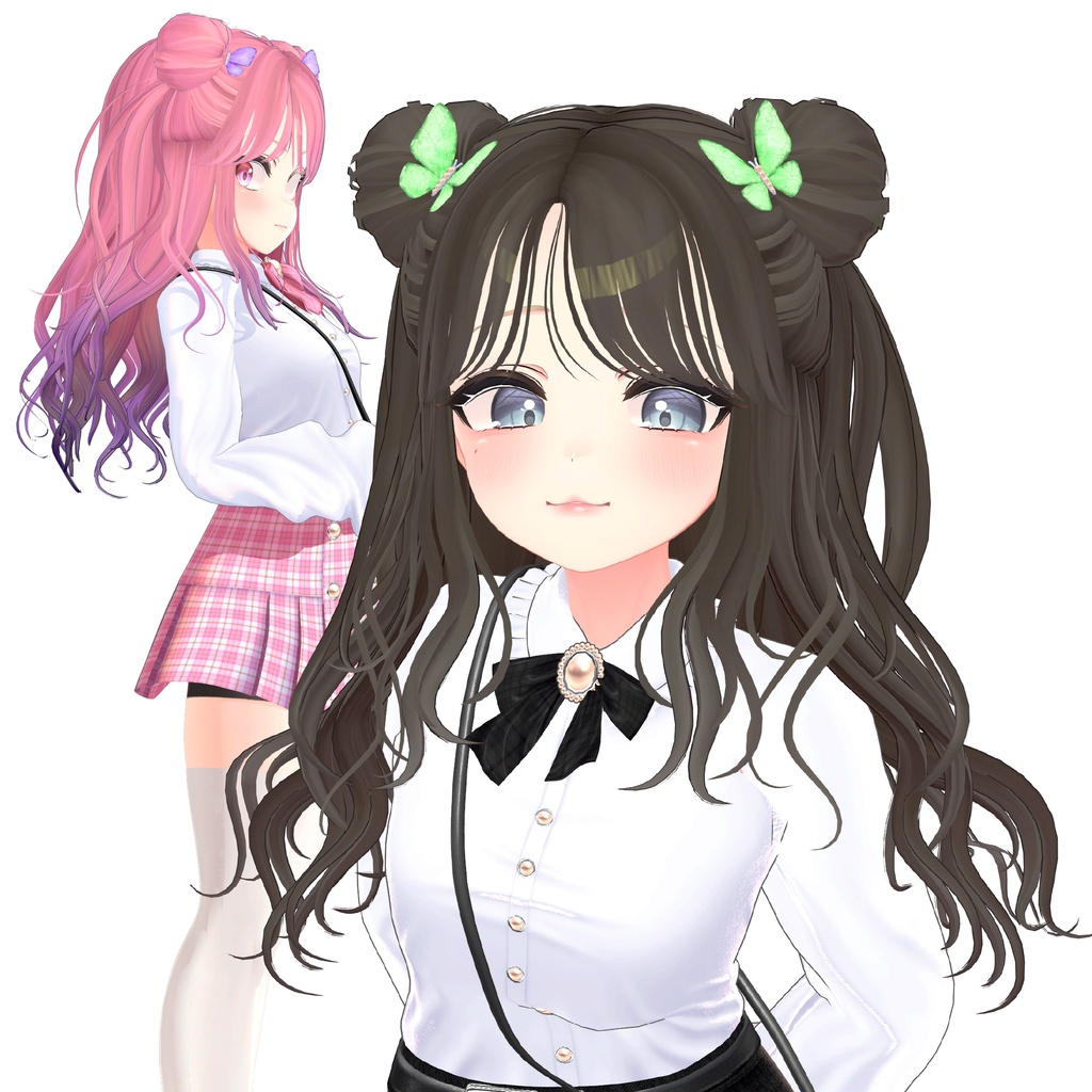 『DoublePopHalfUp』 K-Pop Idol Hair / Stage Hair Style
