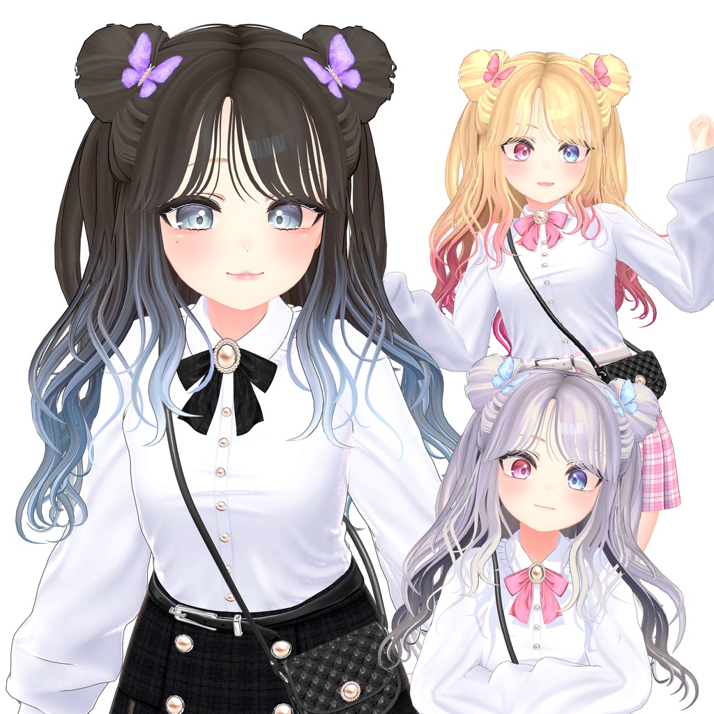 『DoublePopHalfUp』 K-Pop Idol Hair / Stage Hair Style