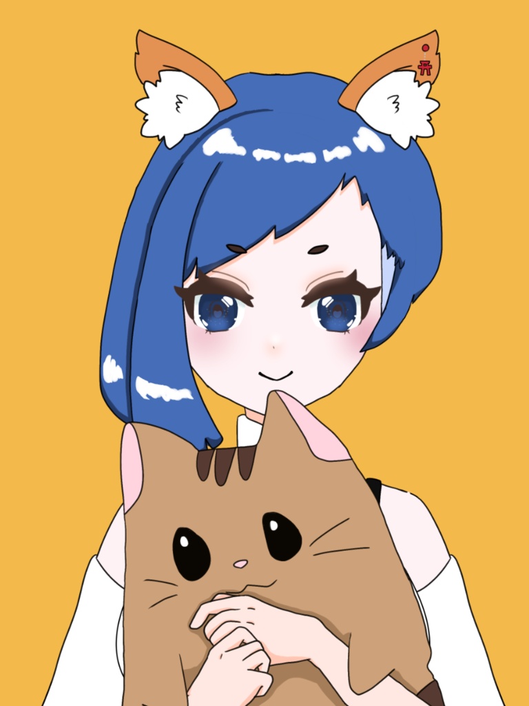 【VTS対応】ゆるネコクッションだっこ腕【Live2Dアイテム】