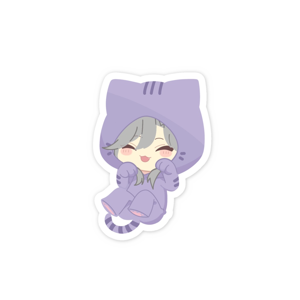 猫momo ステッカー