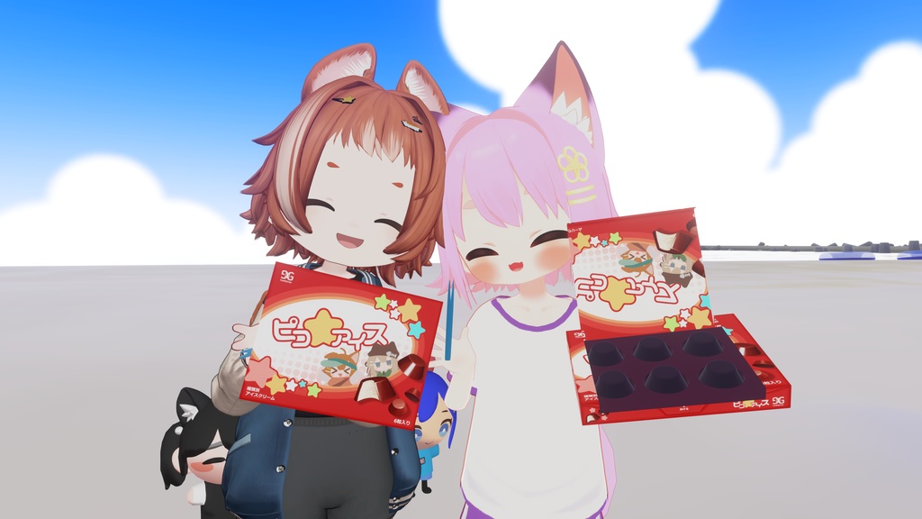 【ギミック付き】みんなで食べれるピコアイス!!