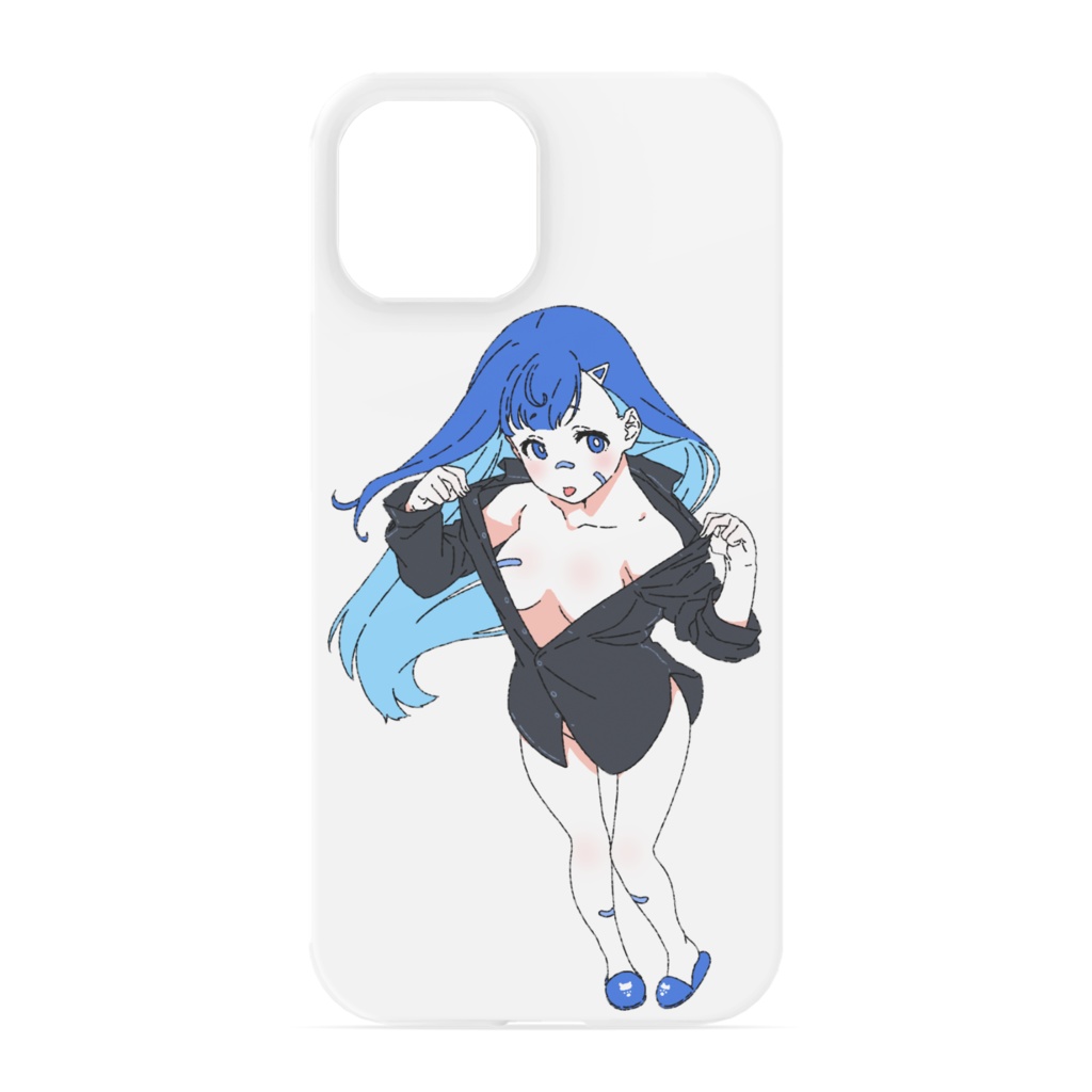 青髪ちゃんスマホケース