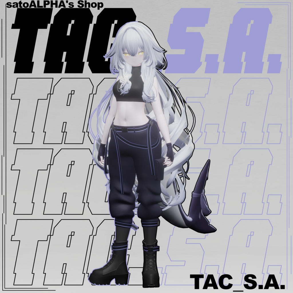 【rurune専用】TAC_S.A. ーVRChat向けタクティカル風衣装ー