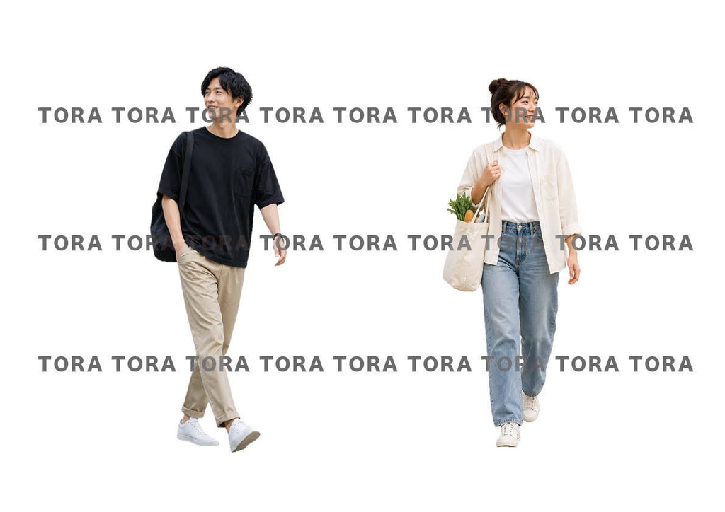 建築点景シリーズ　人物　日本人　ライフスタイル　21パターン