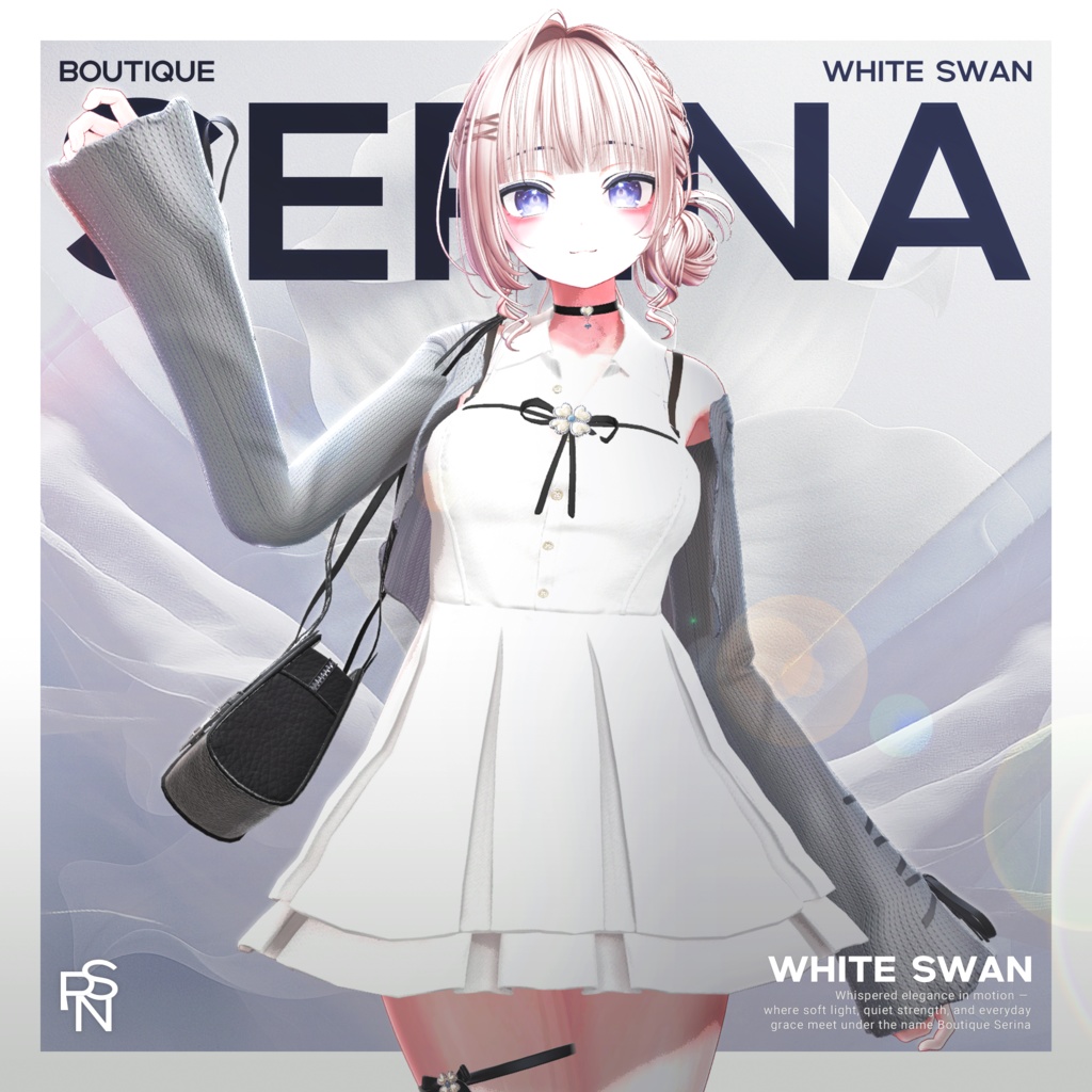 White Swan【16アバター対応予定】【VRChat向け衣装モデル】