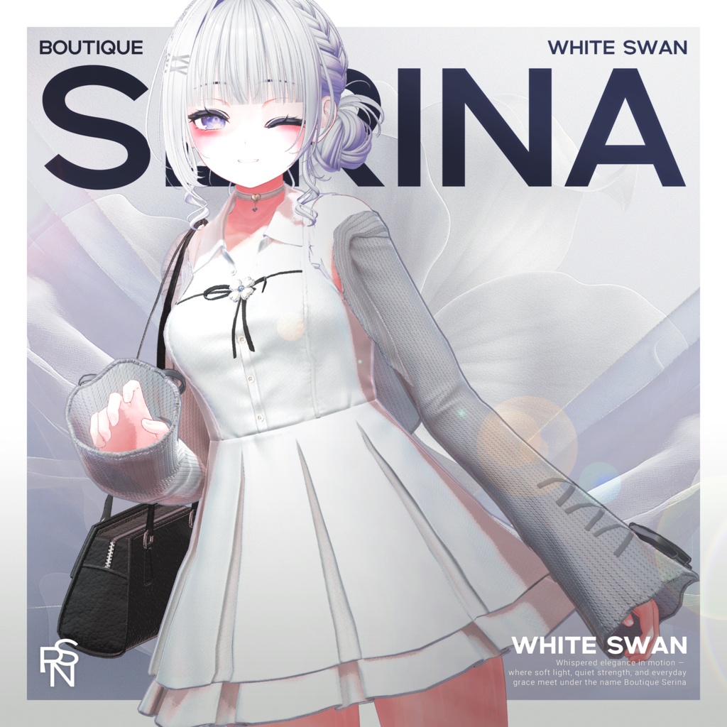 White Swan【16アバター対応予定】【VRChat向け衣装モデル】