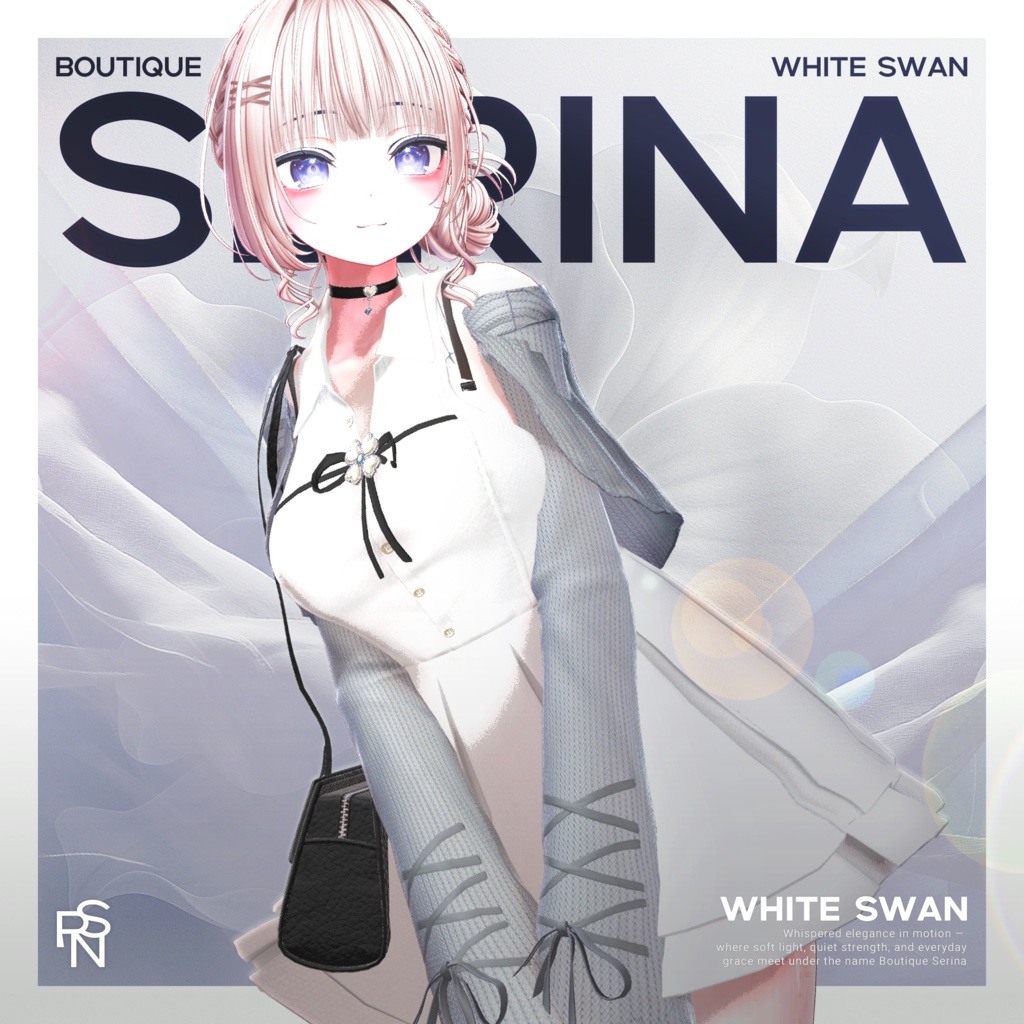 White Swan【16アバター対応予定】【VRChat向け衣装モデル】