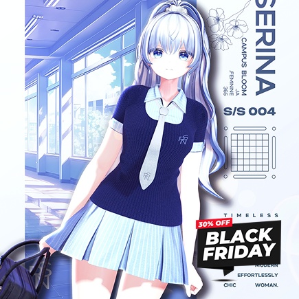 🖤SALE EVENT🖤Campus Bloom Dress【14アバター対応】