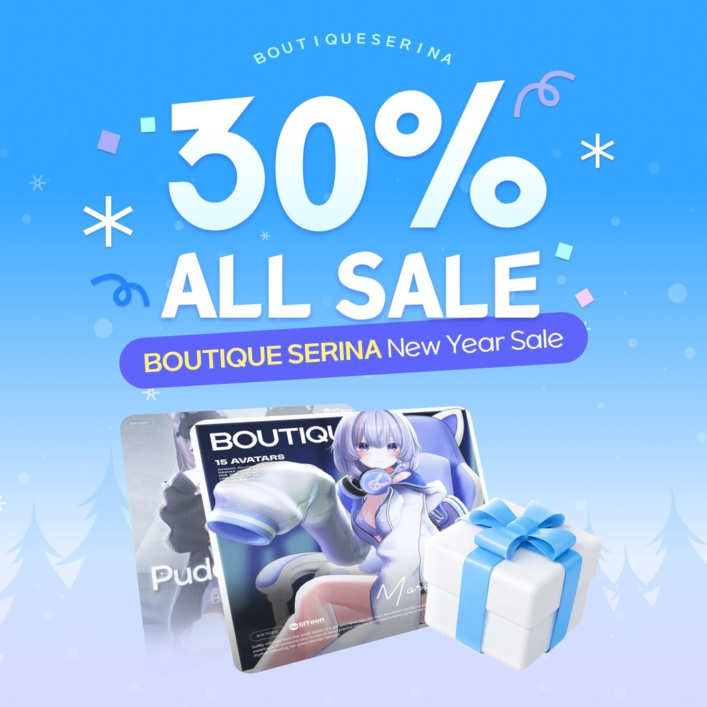 💙 New Year Sale 新年セール（全商品割引） 💙