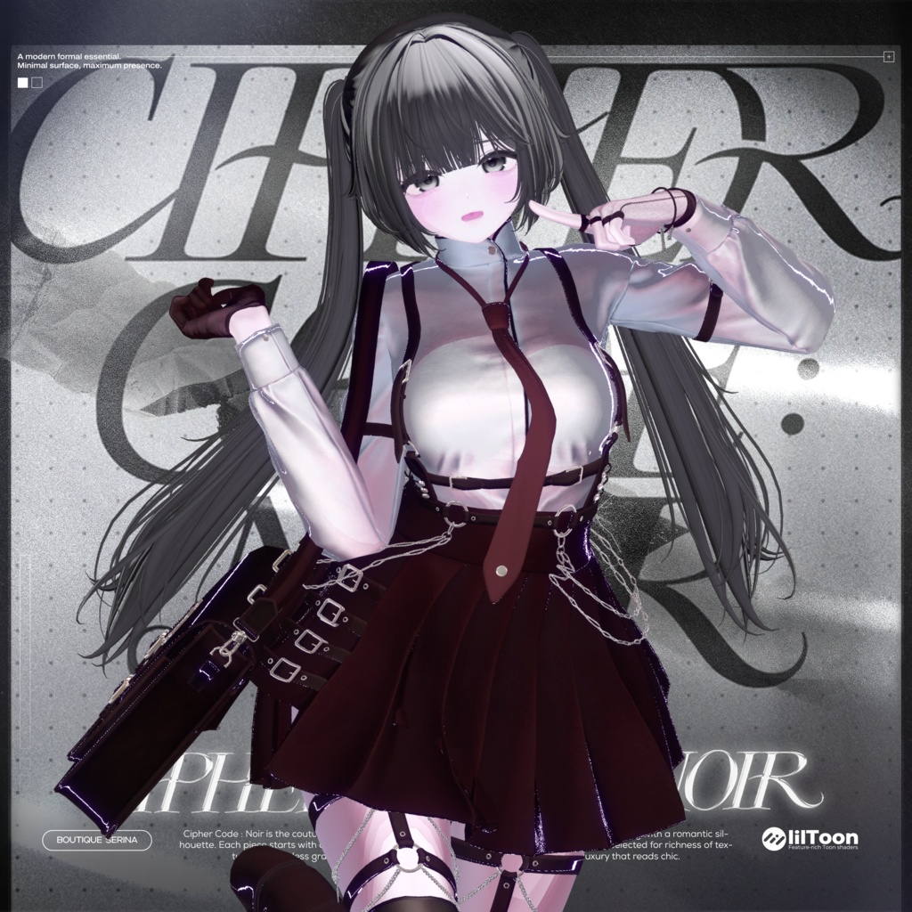 ❤️1周年 セール❤️ Cipher Code : Noir【19アバター対応】