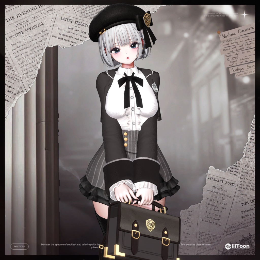 ❤️セール中❤️ Nocturne Classmate (ノクターン・クラスメイト)【VRChat衣装】【18アバター対応】