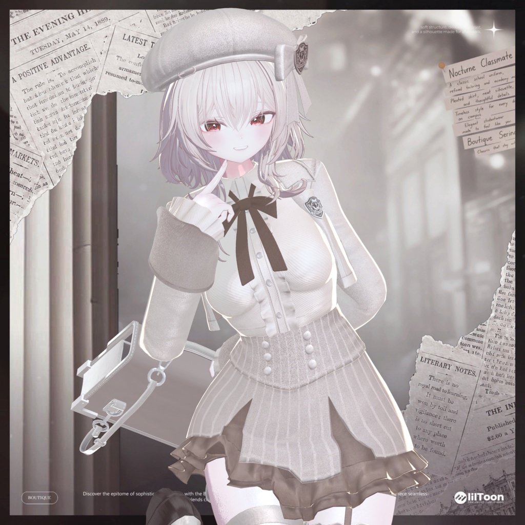 ❤️セール中❤️ Nocturne Classmate (ノクターン・クラスメイト)【VRChat衣装】【18アバター対応】