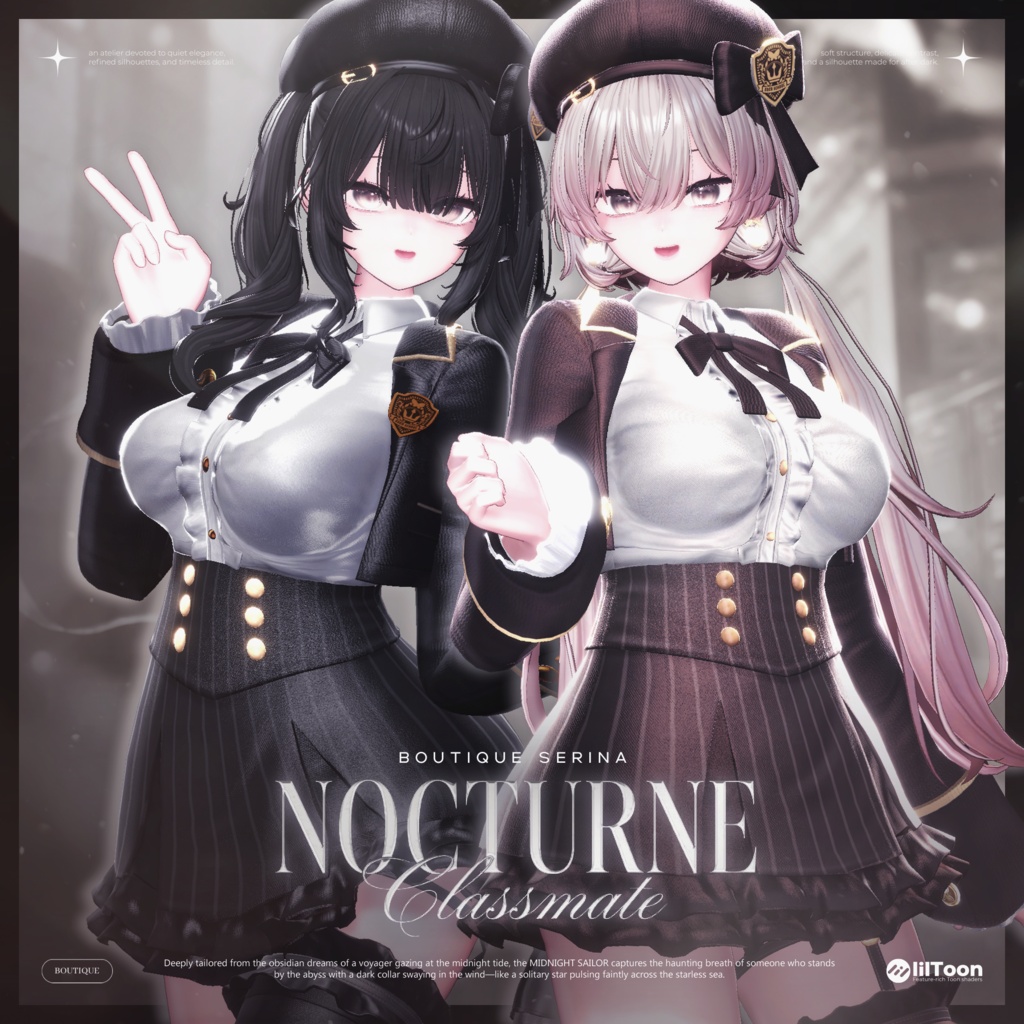 ❤️発売間近 & EVENT❤️ Nocturne Classmate (ノクターン・クラスメイト)【VRChat衣装】【18アバター対応】