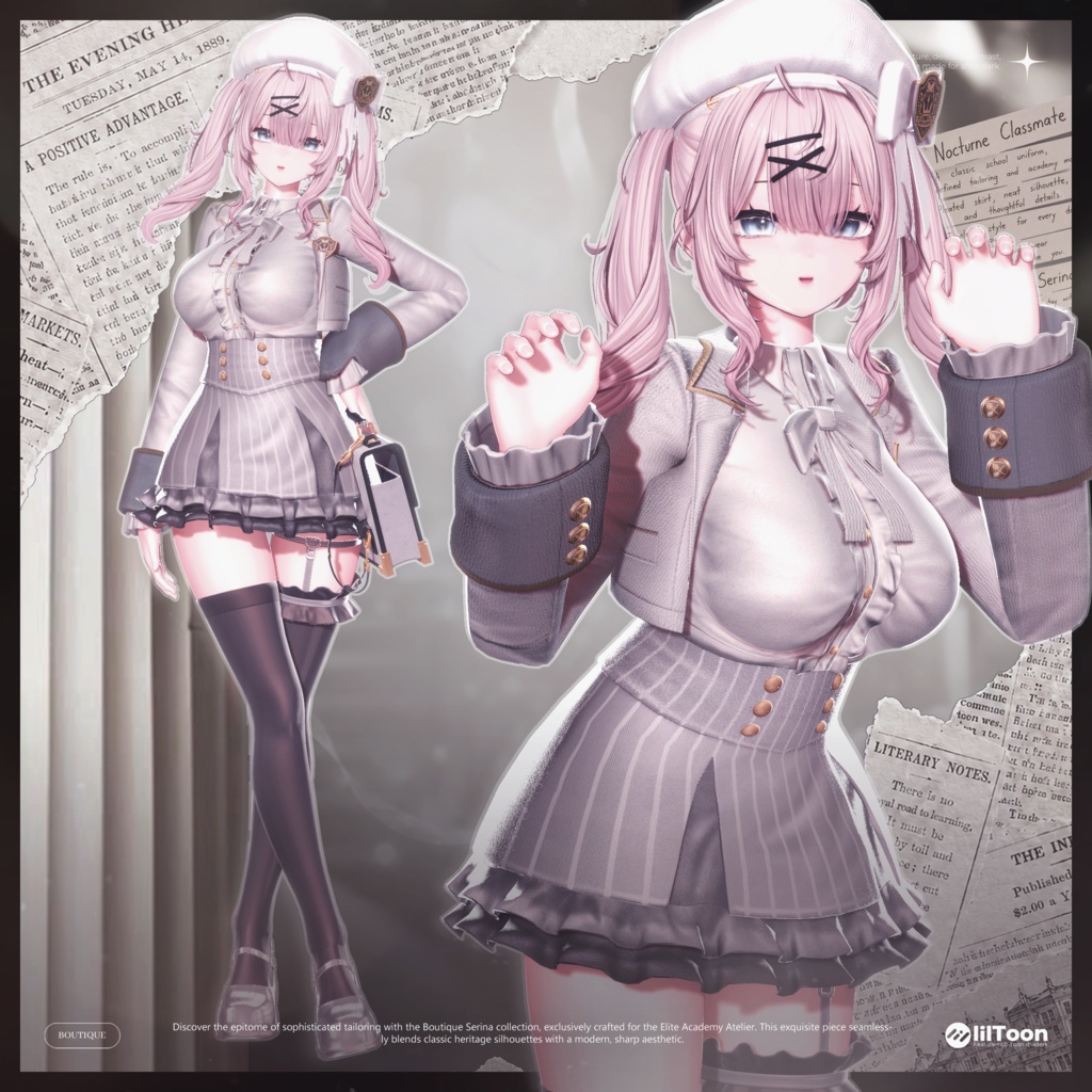 ❤️セール中❤️ Nocturne Classmate (ノクターン・クラスメイト)【VRChat衣装】【18アバター対応】