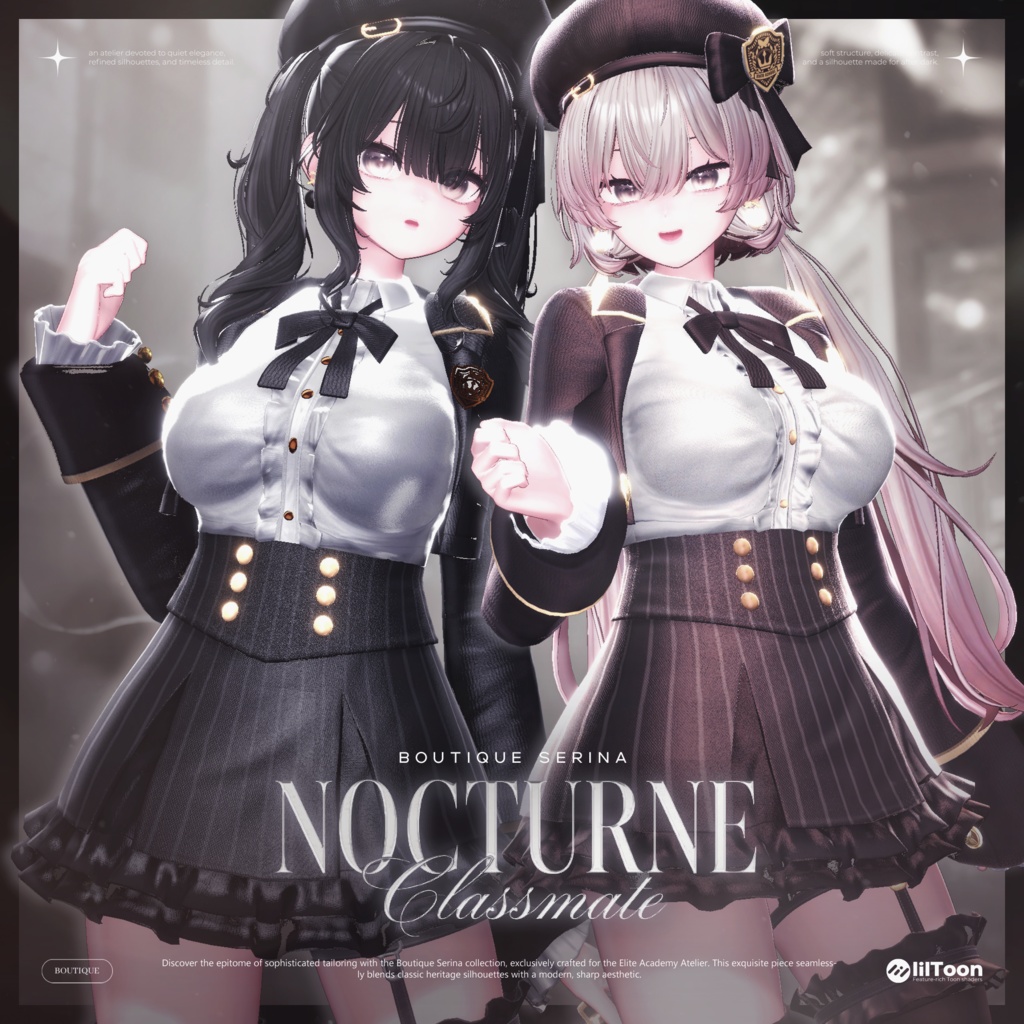 ❤️発売間近 & EVENT❤️ Nocturne Classmate (ノクターン・クラスメイト)【VRChat衣装】【18アバター対応】