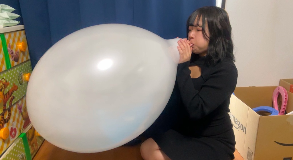 18インチ風船　膨らまし割り