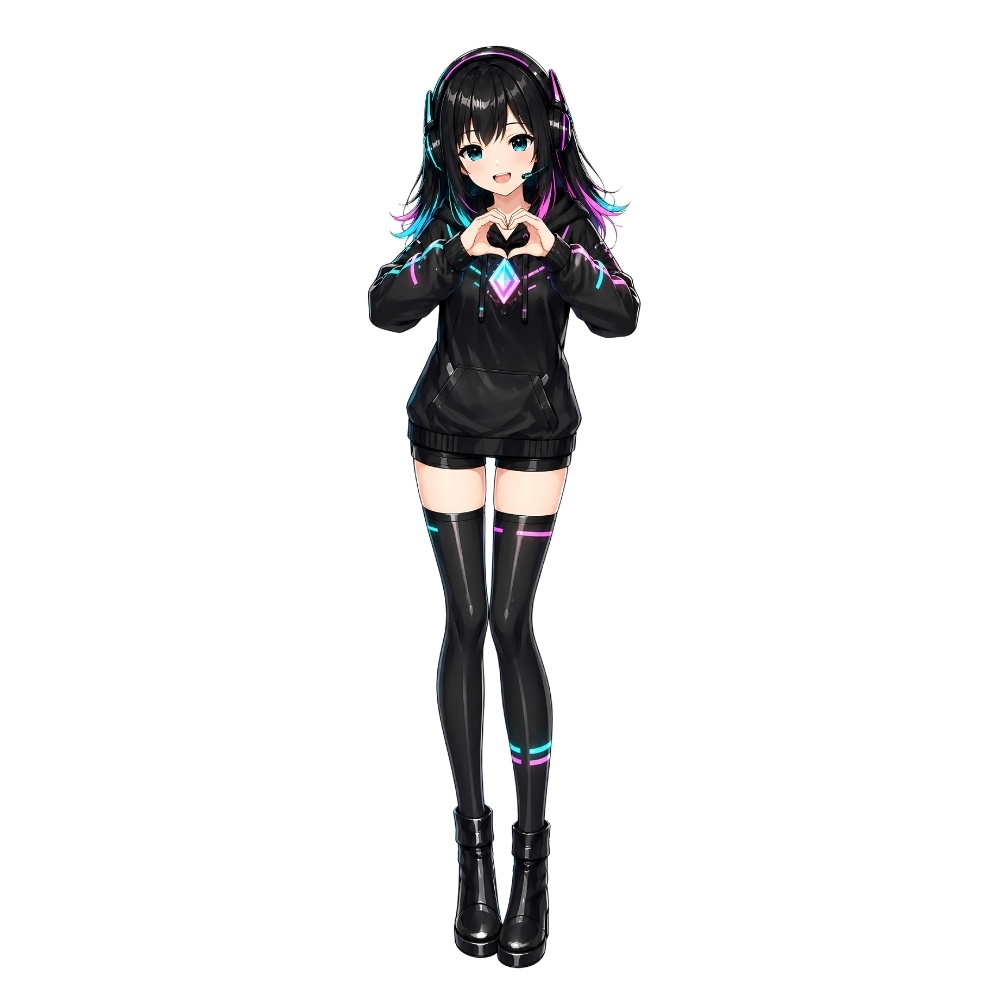 感情変換ストリーマーVモデル素材セット