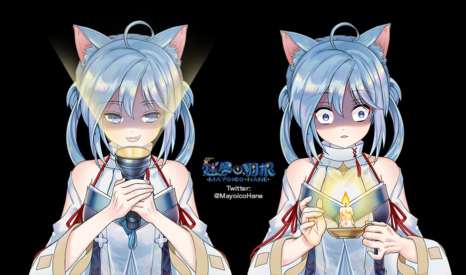 鬼月蠟燭+手電筒| Candle+flashlight | キャンドル+懐中電灯 Vtuber materials 【免費‧Free‧無料 】