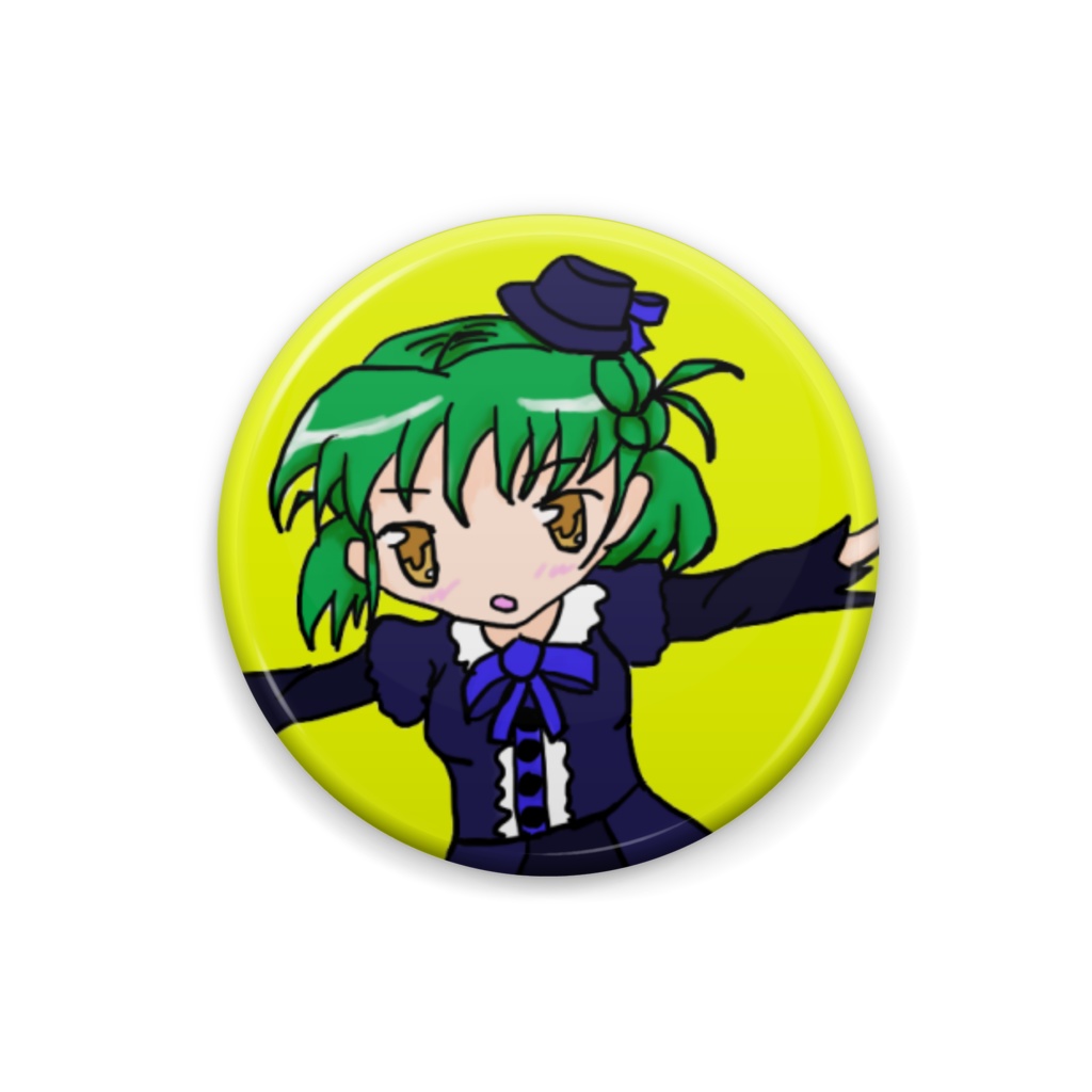 夏美　ゴスロリ缶バッジ