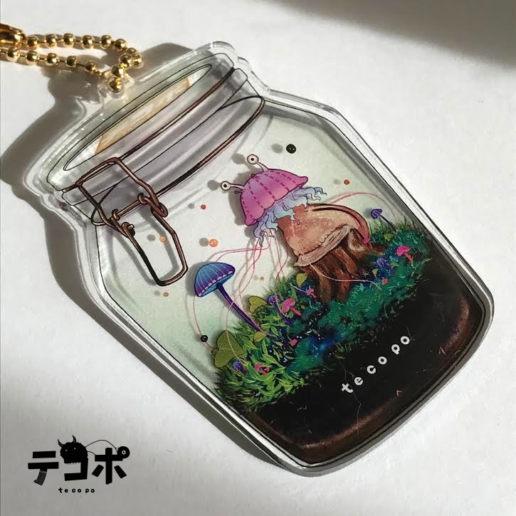 ポシュルムの瓶詰め(両面印刷 BIGアクリルキーホルダー)