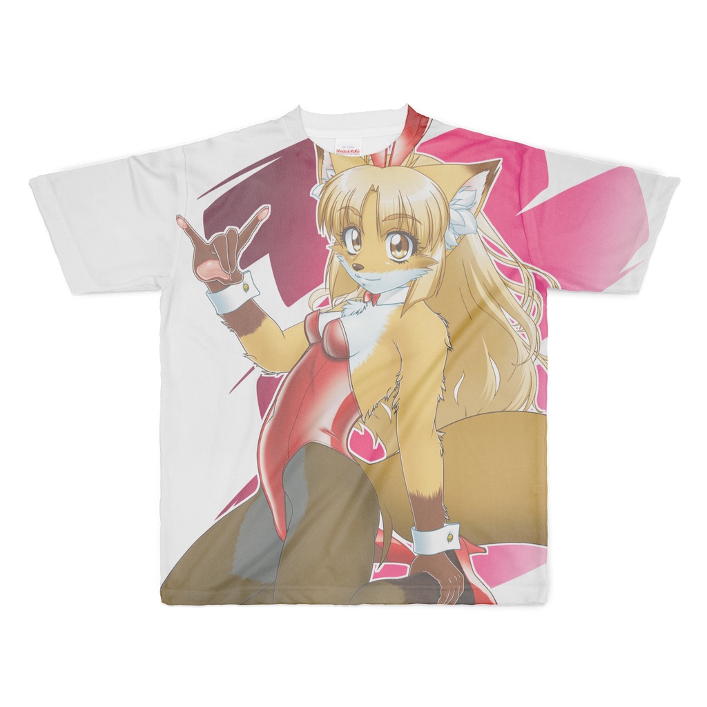 ケモトヨカワちゃんTシャツ(両面フルグラフィック)