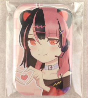 ハートﾕﾉちゃんのスクエア缶バッジ