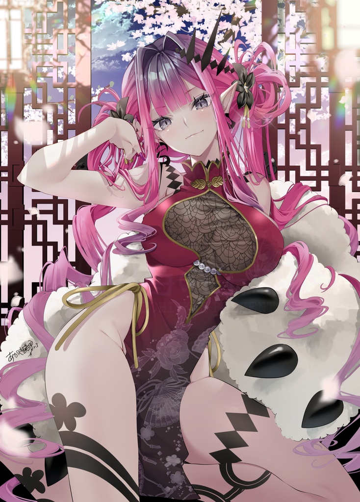 チャイナドレス　バーヴァン・シー　B2タペストリー