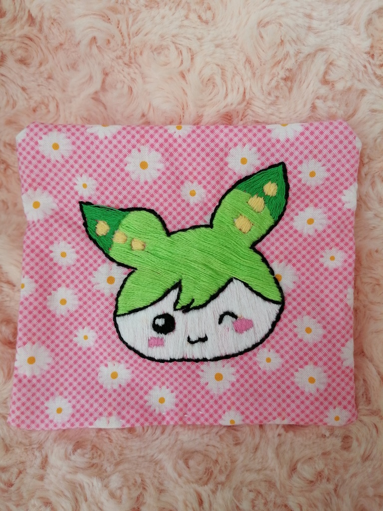 刺繍妖精ずんだもん⭐ウインク