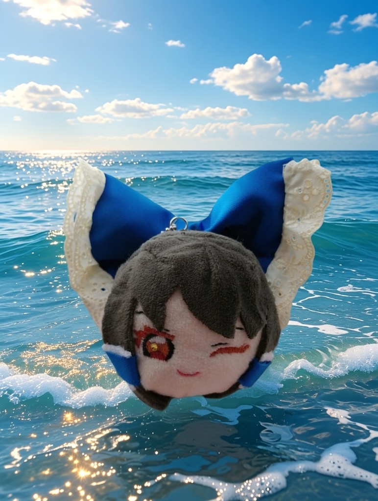 ゆっくりまんじゅうぬい　ブルー霊夢