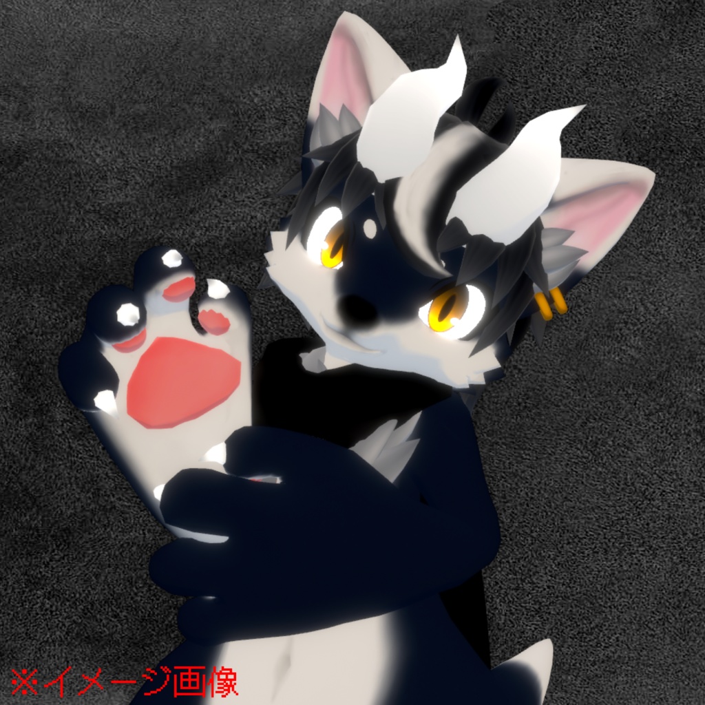 マフラー3Dモデル(VRC対応)