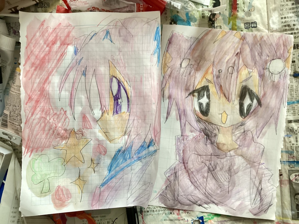 ドローイング2枚セット