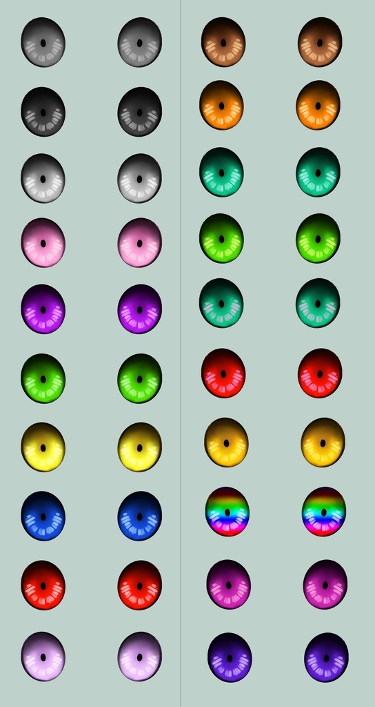 【Vroidテクスチャー】無料版有 さくらびと式・瞳その2【20種】