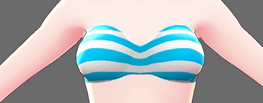 【Vroidテクスチャー】無料 下着(紐なしブラジャー)【10種】