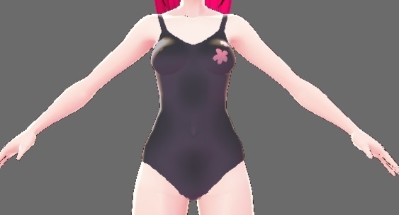 【Vroidテクスチャー】無料 シンプル水着【5+5種】