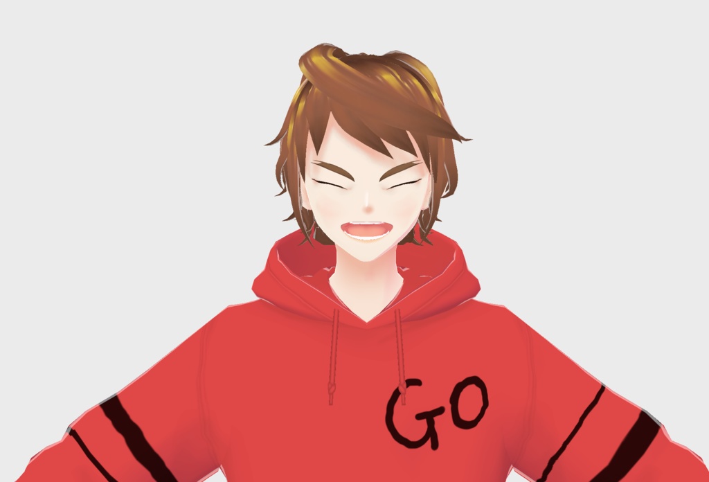 【VRoid/VRM】ゴウ・リキヤ【オリジナル3Dモデル/キャラクター】