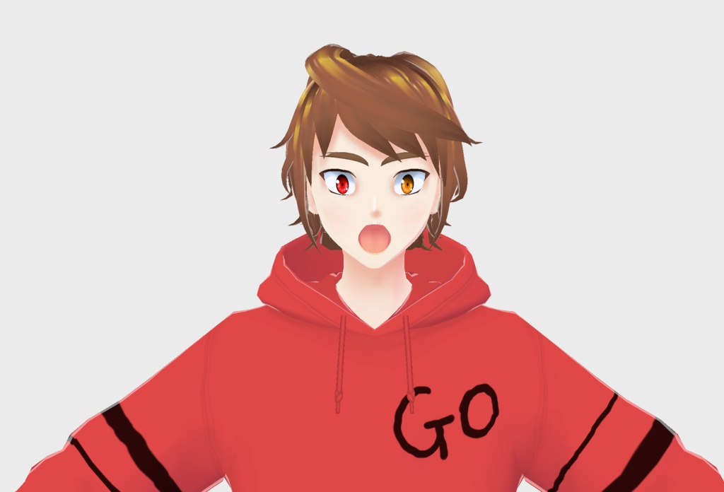 【VRoid/VRM】ゴウ・リキヤ【オリジナル3Dモデル/キャラクター】